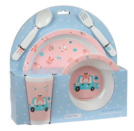 Set de vajilla infantil Safta Jirafa Poliéster 26 x 26 x 9 cm