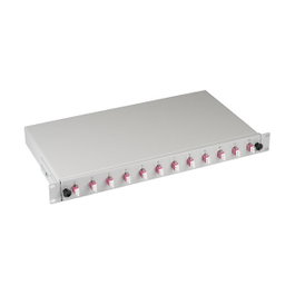 EFB Elektronik B71901L12OM4 Caja de empalme LC 50/125 OM4 extensible, 12 pigtails / 6 acopladores