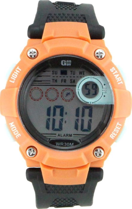 G&B TIME Reloj G-Body Digital con Pantalla LCD para Hombre, Modelo WR30M - Con Estuche