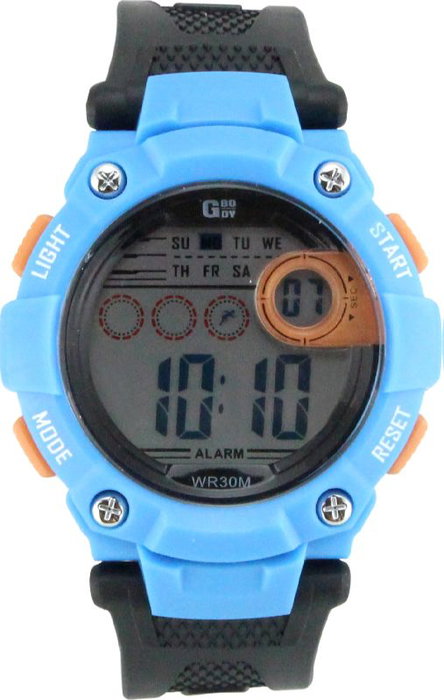 G&B TIME Reloj G-Body Digital con Pantalla LCD para Hombre, Modelo WR30M - Con Estuche