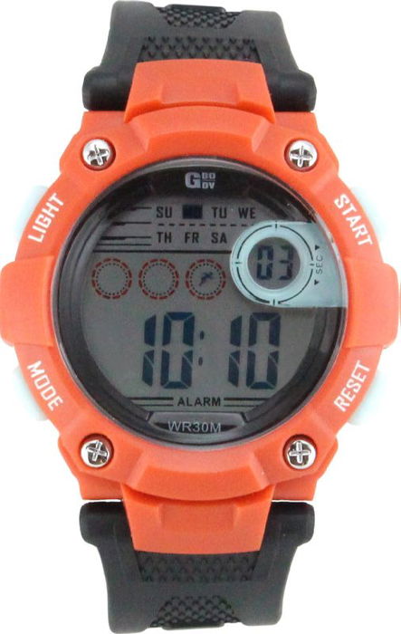 G&B TIME Reloj G-Body Digital con Pantalla LCD para Hombre, Modelo WR30M - Con Estuche