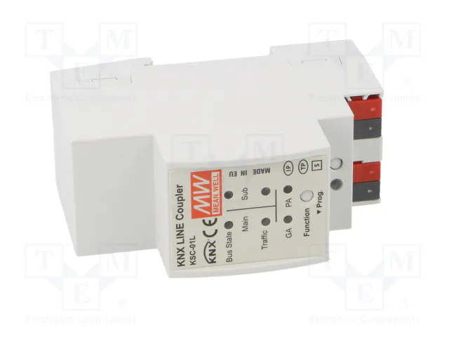 MEAN WELL KSC-01L Repetidor KNX para Raíl DIN
