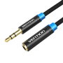 Vention Cable Estéreo VAB-B06-B150-M Jack 3.5 Macho a Jack 3.5 Hembra 1.5m Negro