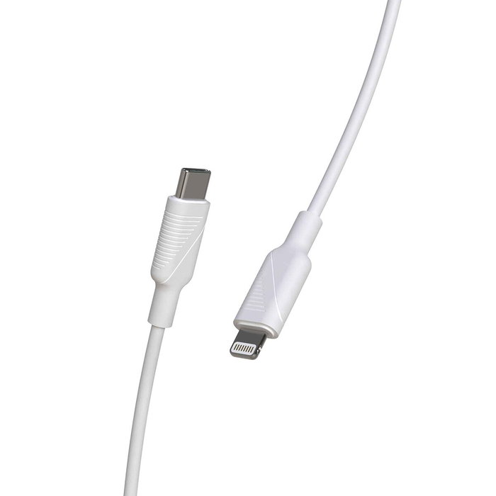 muvit for change cable Tipo C a Lightning MFI 3A/27W 1,2m blanco
