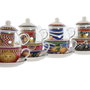 DKD Home Decor Tetera de Porcelana Sicilia 2024 Limones, 1L, Pack de 4 unidades.