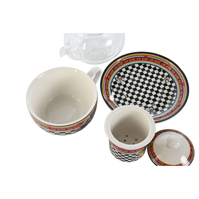 DKD Home Decor Tetera de Porcelana Sicilia 2024 Limones, 1L, Pack de 4 unidades. DKD Home Decor Tetera de Porcelana Sicilia 2024 Limones, 1L, Pack de 4 unidades.