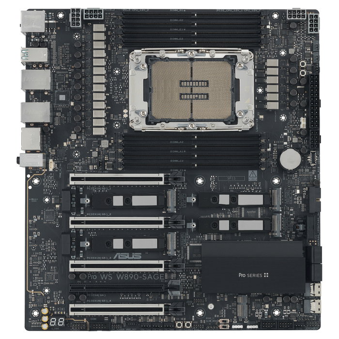 ASUS PRO WS W890E-SAGE (Intel, 4710, DDR5, EBB, CEB) Placa base para puesto de trabajo