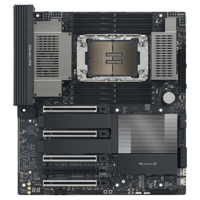 ASUS PRO WS W890E-SAGE (Intel, 4710, DDR5, EBB, CEB) Placa base para puesto de trabajo