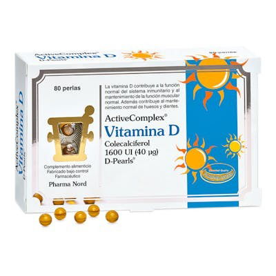 Pharma Nord Activecomplex Vit. D 40Mcg. 1600Ui 80 Perlas Pharma Nord Activecomplex Vit. D 40Mcg. 1600Ui 80 Perlas