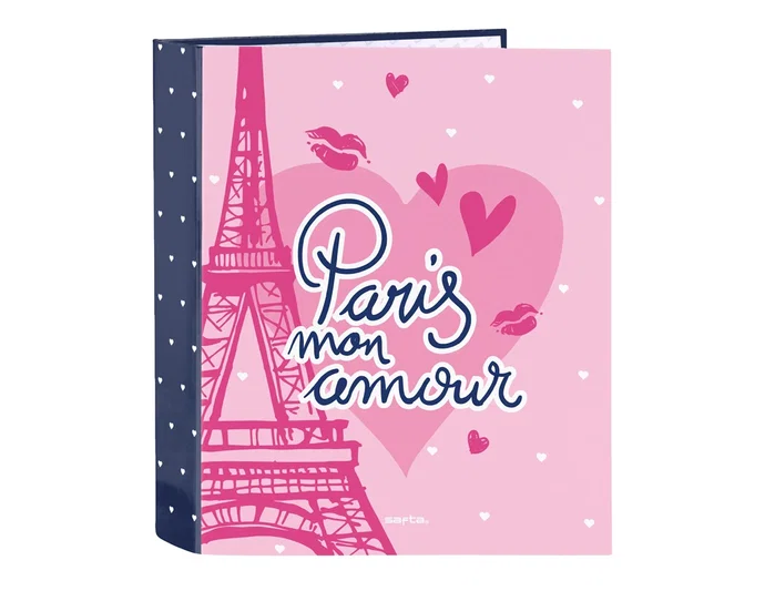 Safta Carpeta de 4 Anillas Colección Paris Lomo Ancho