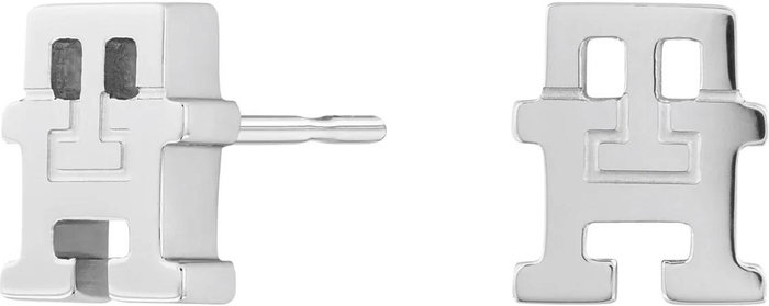 Tommy Hilfiger Pendientes de Acero Inoxidable Gris Tommy Hilfiger Pendientes de Acero Inoxidable Gris