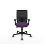 PIQUERAS Y CRESPO Silla de oficina Yunquera con mecanismo Sincro, Morado y Negro