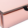 Home Deco Factory Joyero con Espejo Color Cobre para Tocador 16x9,5x5,5 cm
