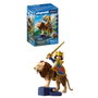 PLAYMOBIL León con Caballero Dorado 72212