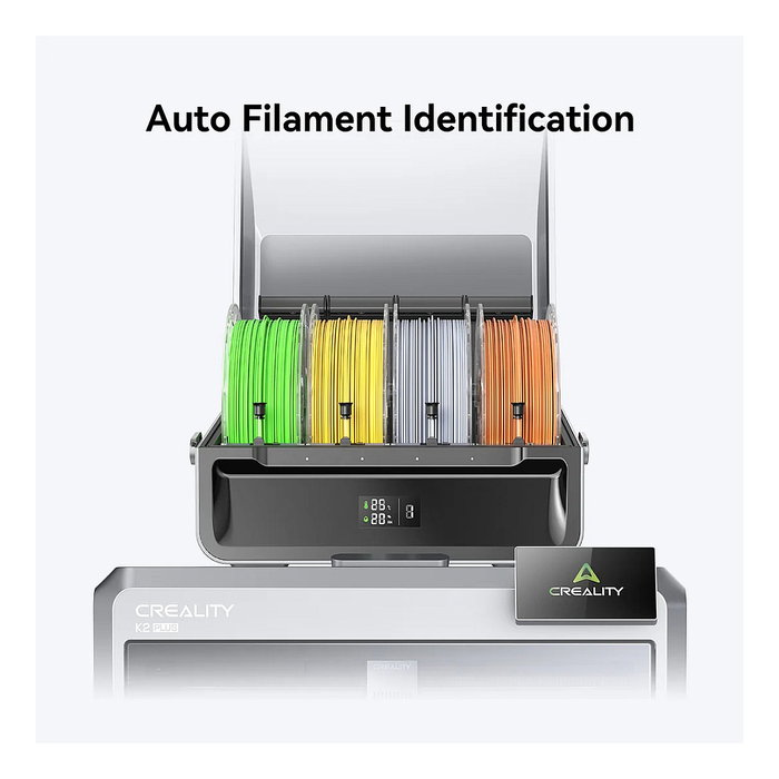 Creality Soporte de Filamento 1002120001 Negro Transparente para Impresora 3D K2 Plus, Resistente a la Humedad, LCD