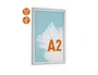 Durable Marco Portaanuncios Exterior A2 Aluminio Anodizado Plata Resistente Intemperie 645x470x12 mm