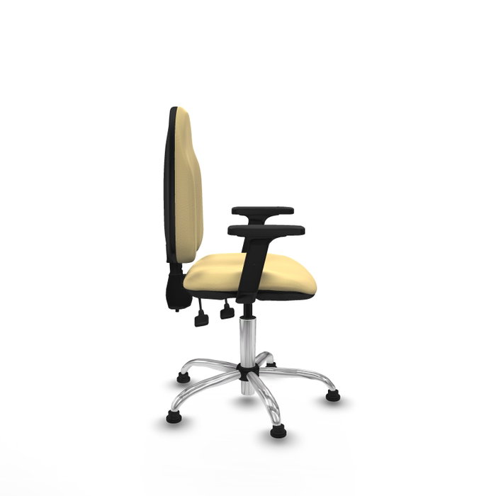 PIQUERAS Y CRESPO Silla de oficina Algarra Crema con mecanismo de contacto permanente PIQUERAS Y CRESPO Silla de oficina Algarra Crema con mecanismo de contacto permanente