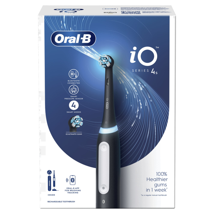Oral-B iO 4S Cepillo dental vibratorio para adulto Negro
