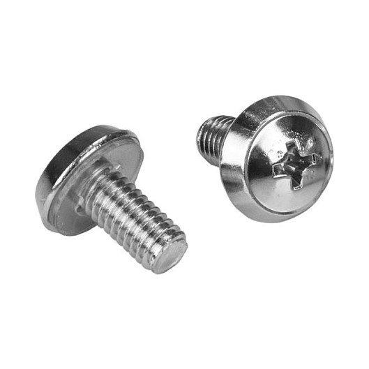 StarTech.com Pack de 20 Tornillos M6 de 12 mm con Tuercas Jaula y Herramienta de Instalación para Armarios Rack