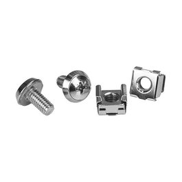 StarTech.com Pack de 20 Tornillos M6 de 12 mm con Tuercas Jaula y Herramienta de Instalación para Armarios Rack