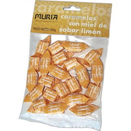 MURIA Caramelos de Miel y Limón sin Azúcar 100 g