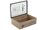 DKD Home Decor Costurero Vintage Maison Natural Negro 17 x 8 x 25 cm (6 Unidades)