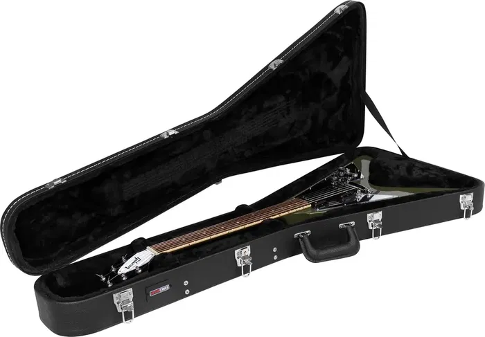 Gator Estuche Guitarra Eléctrica Flying V GW Deluxe Negro