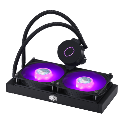 Cooler Master MasterLiquid ML240L V2 RGB Refrigerador de CPU, Doble Ventilador 120mm, Iluminación RGB, Compatible con Procesadores LGA1700/AM5 Cooler Master MasterLiquid ML240L V2 RGB Refrigerador de CPU, Doble Ventilador 120mm, Iluminación RGB, Compatible con Procesadores LGA1700/AM5