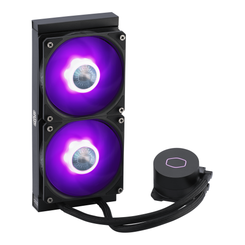 Cooler Master MasterLiquid ML240L V2 RGB Refrigerador de CPU, Doble Ventilador 120mm, Iluminación RGB, Compatible con Procesadores LGA1700/AM5 Cooler Master MasterLiquid ML240L V2 RGB Refrigerador de CPU, Doble Ventilador 120mm, Iluminación RGB, Compatible con Procesadores LGA1700/AM5