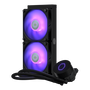 Cooler Master MasterLiquid ML240L V2 RGB Refrigerador de CPU, Doble Ventilador 120mm, Iluminación RGB, Compatible con Procesadores LGA1700/AM5