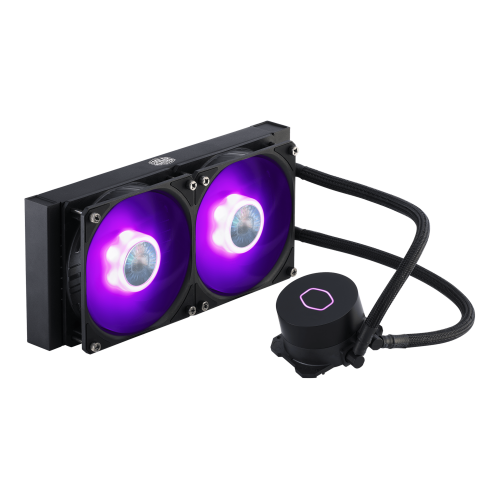 Cooler Master MasterLiquid ML240L V2 RGB Refrigerador de CPU, Doble Ventilador 120mm, Iluminación RGB, Compatible con Procesadores LGA1700/AM5 Cooler Master MasterLiquid ML240L V2 RGB Refrigerador de CPU, Doble Ventilador 120mm, Iluminación RGB, Compatible con Procesadores LGA1700/AM5