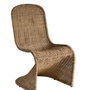 DKD Home Decor Silla de Ratán Marrón Oscuro