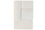 DKD Home Decor Decoración de pared MDF Abstracto 3D Blanco