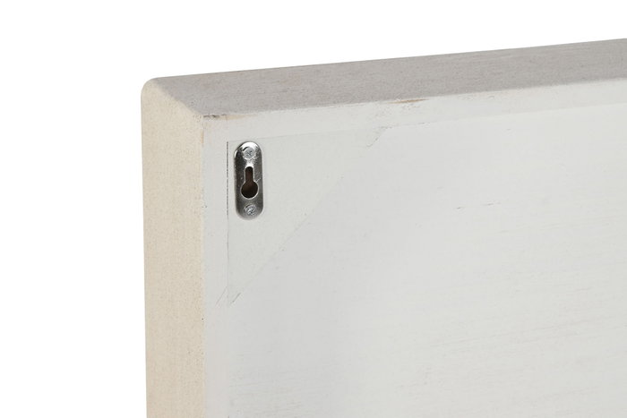 DKD Home Decor Decoración de pared MDF Abstracto 3D Blanco