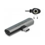 DeLOCK Adaptador de Audio USB Type-C a Jack Estéreo y USB Type-C PD Gris