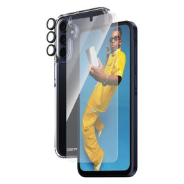 PanzerGlass 3-in-1 Protection Pack para Samsung Galaxy A15 y A15 5G Ultra-Wide Fit