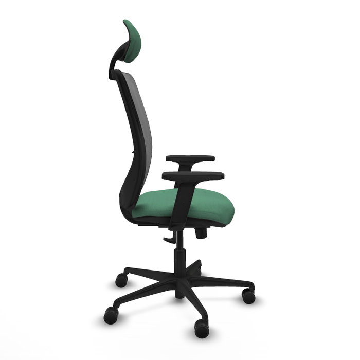 PIQUERAS Y CRESPO Silla de oficina Zulema Verde esmeralda y Gris