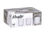 Vivalto Vaso Bajo Vidrio Transparente Rayas 270 ml - 7x9 cm (Set de 24)
