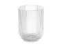 Vivalto Vaso Bajo Vidrio Transparente Rayas 270 ml - 7x9 cm (Set de 24)