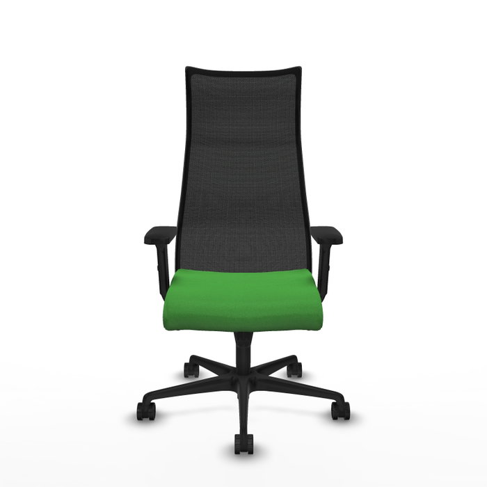 PIQUERAS Y CRESPO Sillón Albacete Verde y Negro con Mecanismo Sincro y Brazos 2D PIQUERAS Y CRESPO Sillón Albacete Verde y Negro con Mecanismo Sincro y Brazos 2D