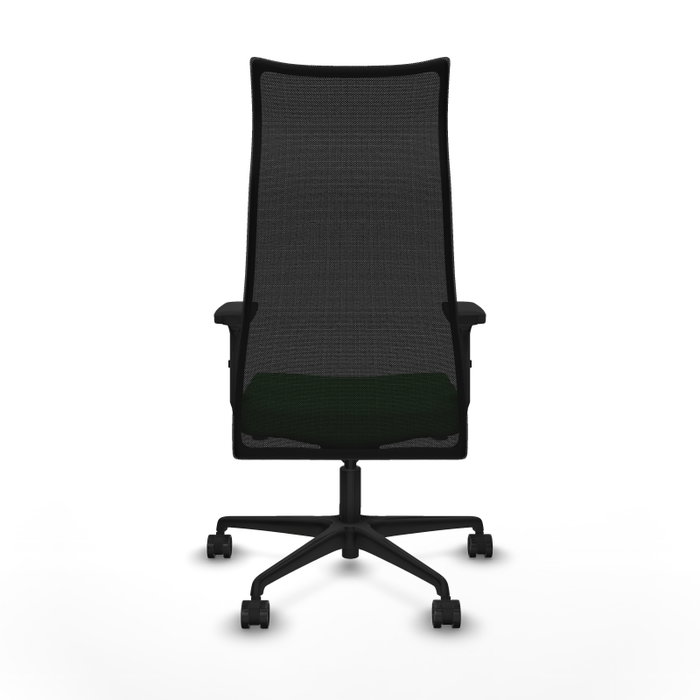 PIQUERAS Y CRESPO Sillón Albacete Verde y Negro con Mecanismo Sincro y Brazos 2D PIQUERAS Y CRESPO Sillón Albacete Verde y Negro con Mecanismo Sincro y Brazos 2D