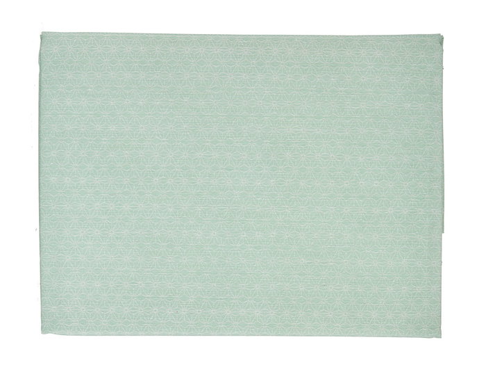Kinvara Mantel Antimanchas Loneta 140x180 cm Estrella Menta (Set de 6)