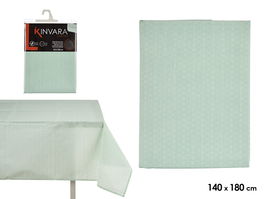 Kinvara Mantel Antimanchas Loneta 140x180 cm Estrella Menta (Set de 6)