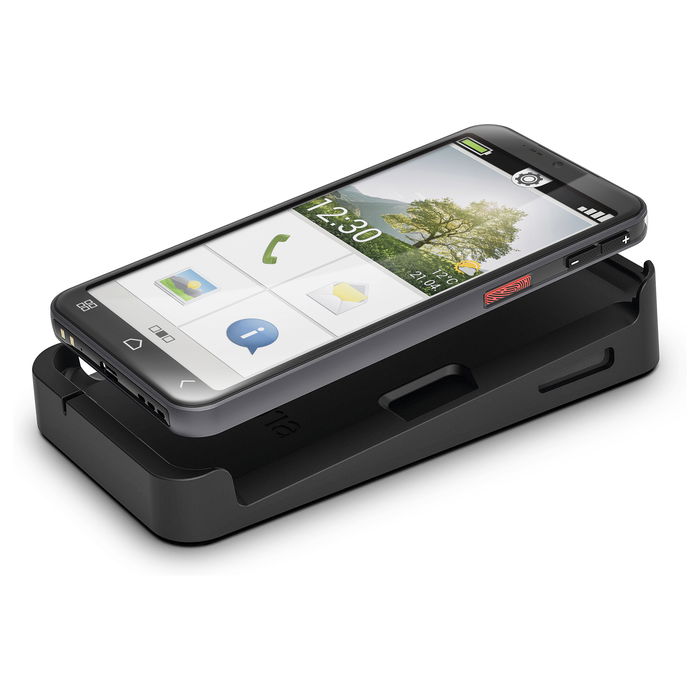 Emporia SMART.7 Lite Smartphone Desbloqueado - 6 GB RAM, 128 GB de Almacenamiento, Color Negro (Black)