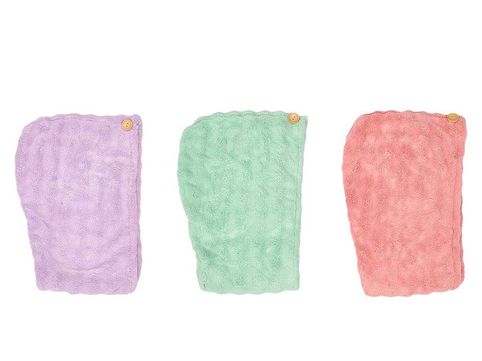 BERILO Surtido de 24 Toallas para el Pelo en Azul, Rosa y Verde