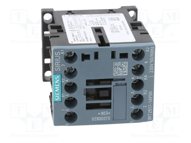 SIEMENS 3RT2517-1AP00 Contactor 4-polar 12A 230VAC SIEMENS 3RT2517-1AP00 Contactor 4-polar 12A 230VAC