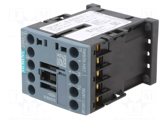 SIEMENS 3RT2517-1AP00 Contactor 4-polar 12A 230VAC SIEMENS 3RT2517-1AP00 Contactor 4-polar 12A 230VAC