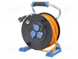 AS SCHWABE Xperts Prolongador de alimentación 40m 3G1,5mm2 naranja