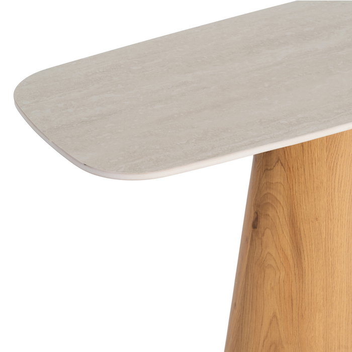 Consola Beige Piedra Piedra Sinterizada 120 X 40 X 77 cm