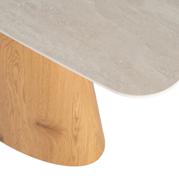 Consola Beige Piedra Piedra Sinterizada 120 X 40 X 77 cm